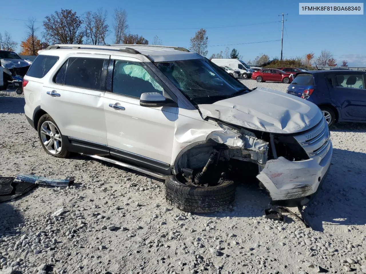 2011 Ford Explorer Limited VIN: 1FMHK8F81BGA68340 Lot: 76719424