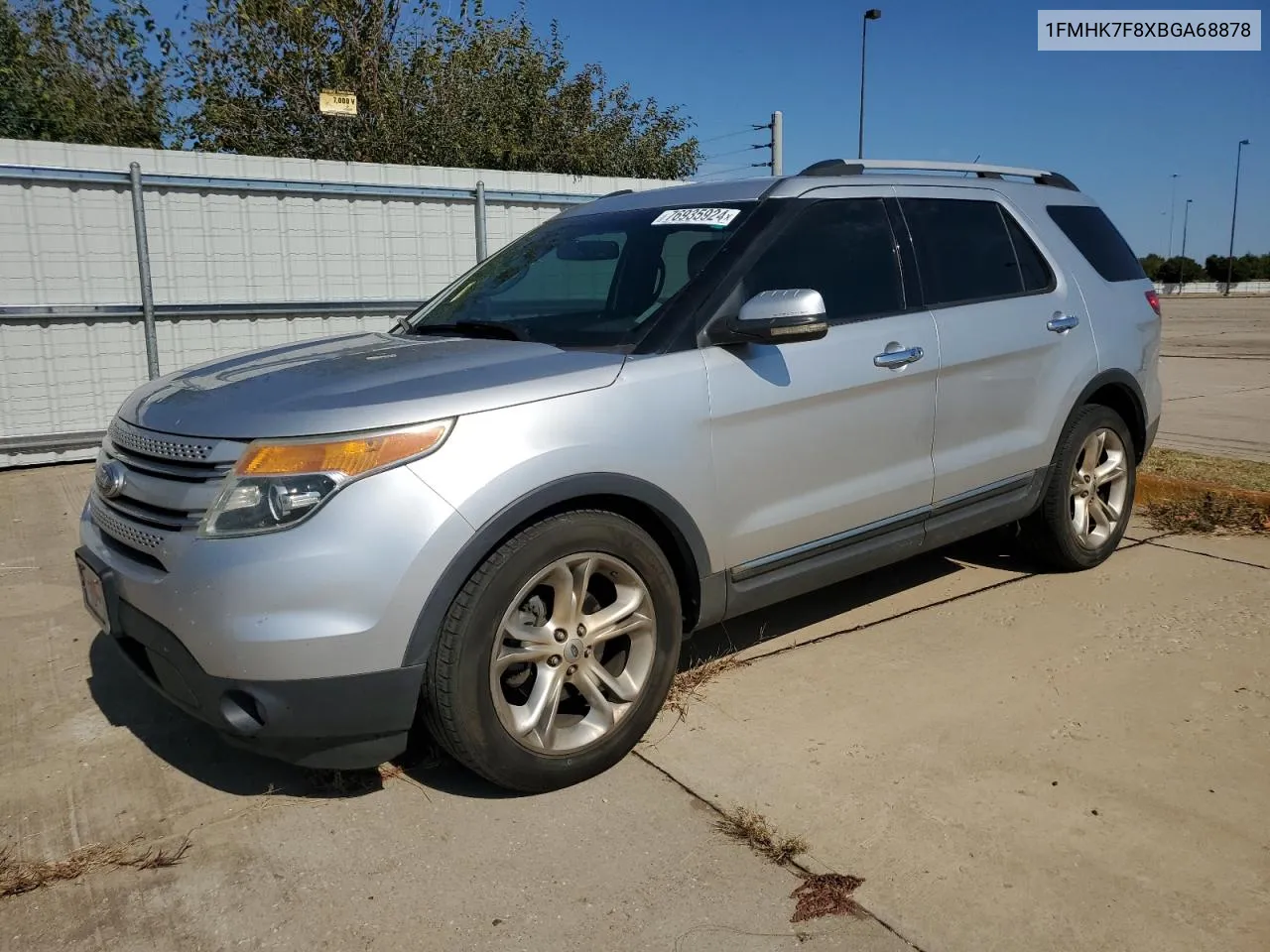 2011 Ford Explorer Limited VIN: 1FMHK7F8XBGA68878 Lot: 76935924