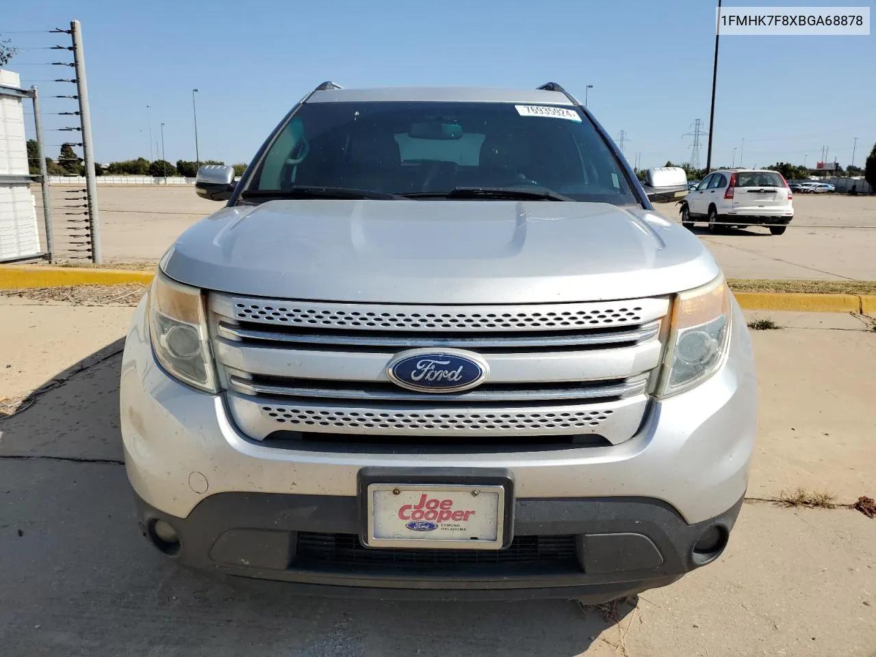 2011 Ford Explorer Limited VIN: 1FMHK7F8XBGA68878 Lot: 76935924