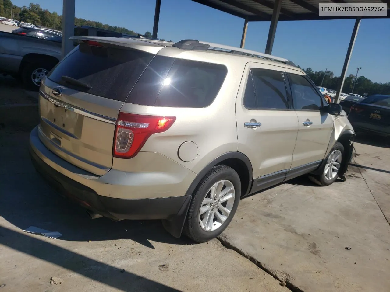 2011 Ford Explorer Xlt VIN: 1FMHK7D85BGA92766 Lot: 77103324