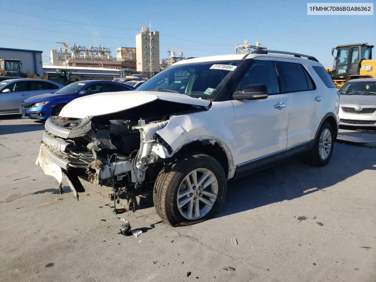 2011 Ford Explorer Xlt VIN: 1FMHK7D86BGA86362 Lot: 77478404