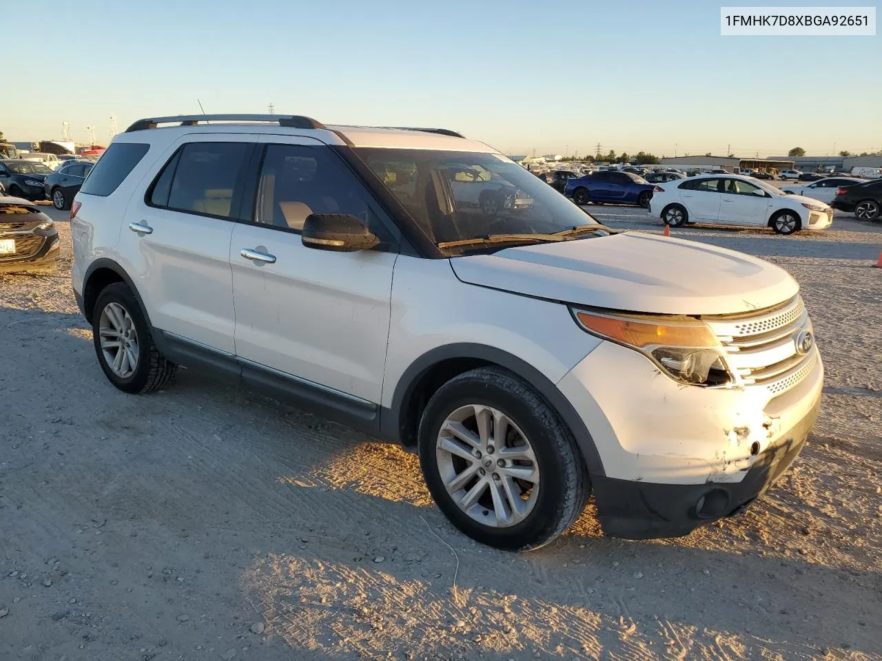 2011 Ford Explorer Xlt VIN: 1FMHK7D8XBGA92651 Lot: 77979254