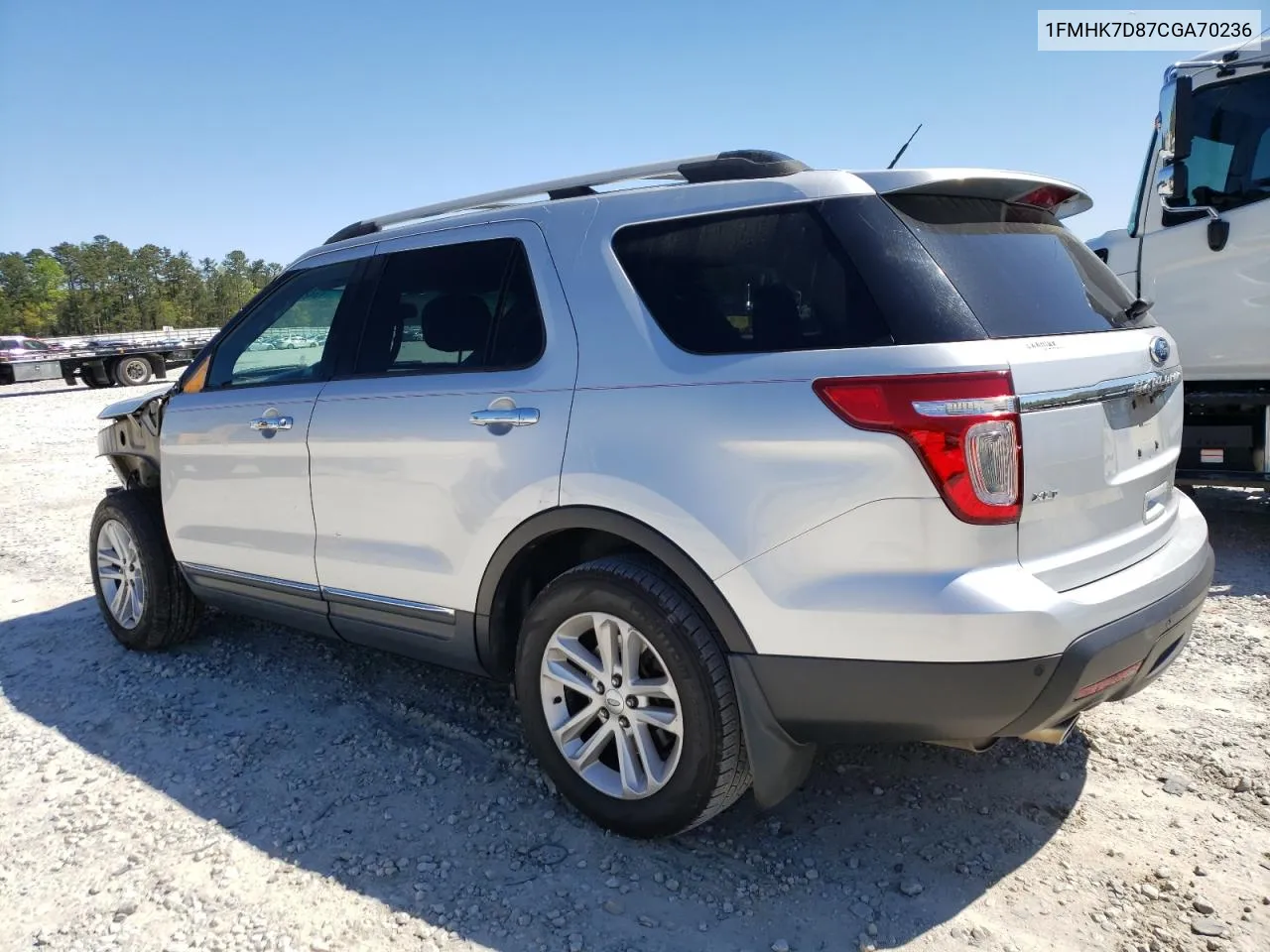 2012 Ford Explorer Xlt VIN: 1FMHK7D87CGA70236 Lot: 49429594