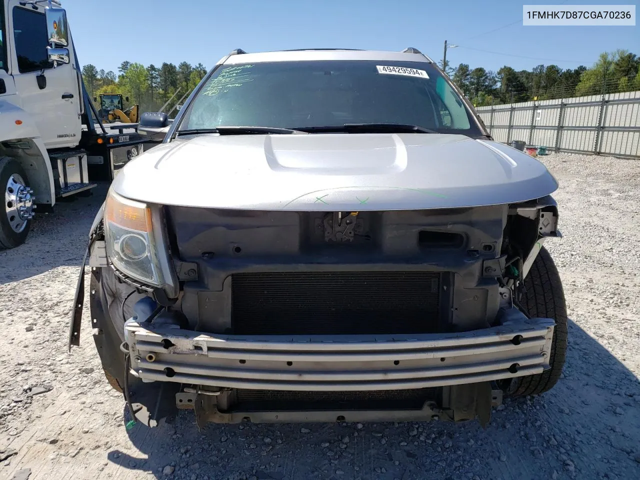 2012 Ford Explorer Xlt VIN: 1FMHK7D87CGA70236 Lot: 49429594