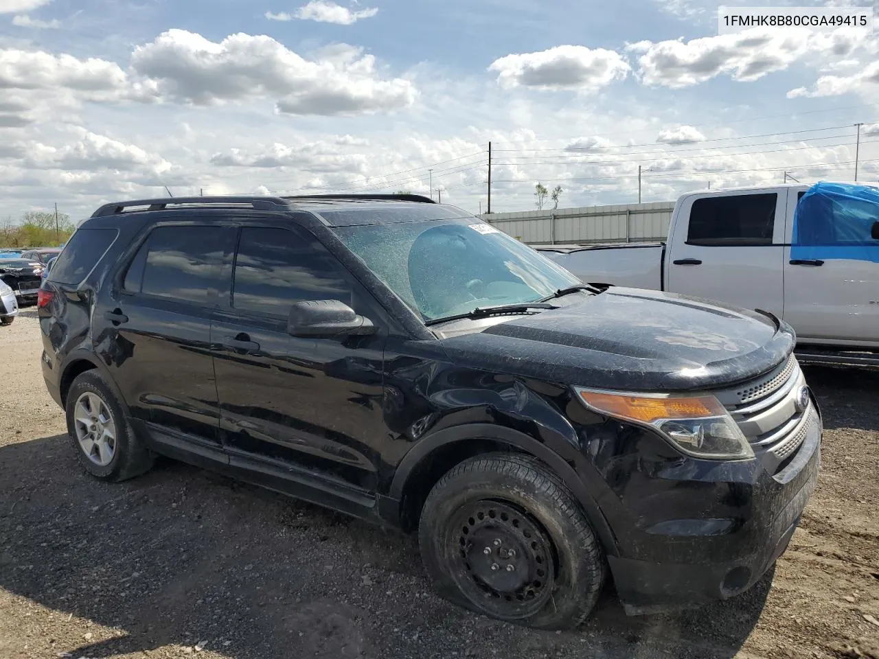 2012 Ford Explorer VIN: 1FMHK8B80CGA49415 Lot: 53815114