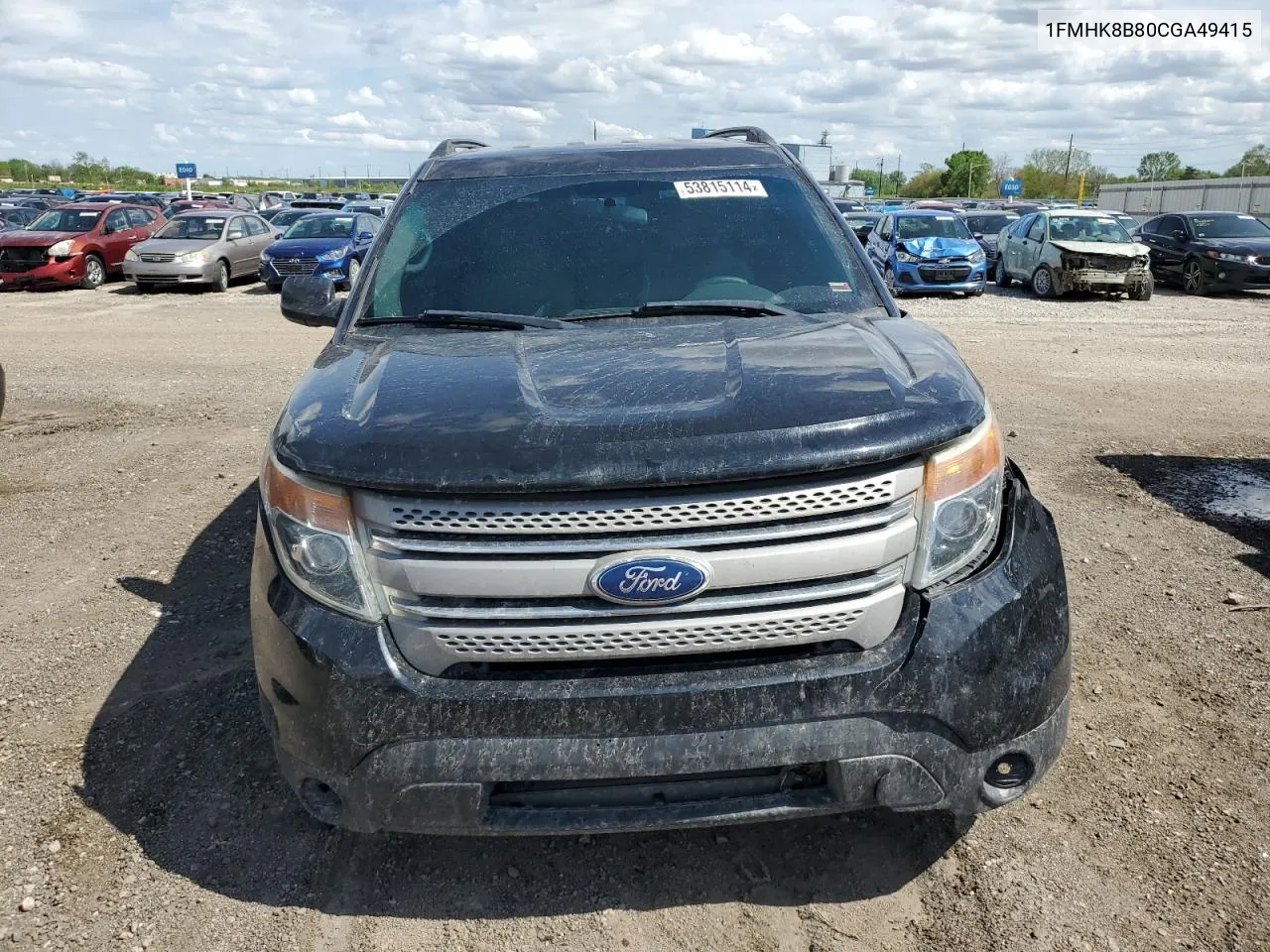 2012 Ford Explorer VIN: 1FMHK8B80CGA49415 Lot: 53815114