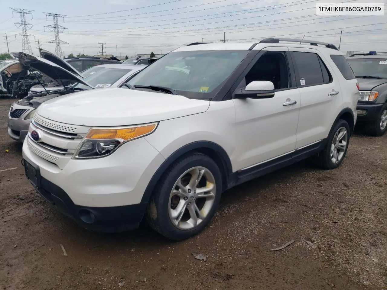 1FMHK8F86CGA80789 2012 Ford Explorer Limited