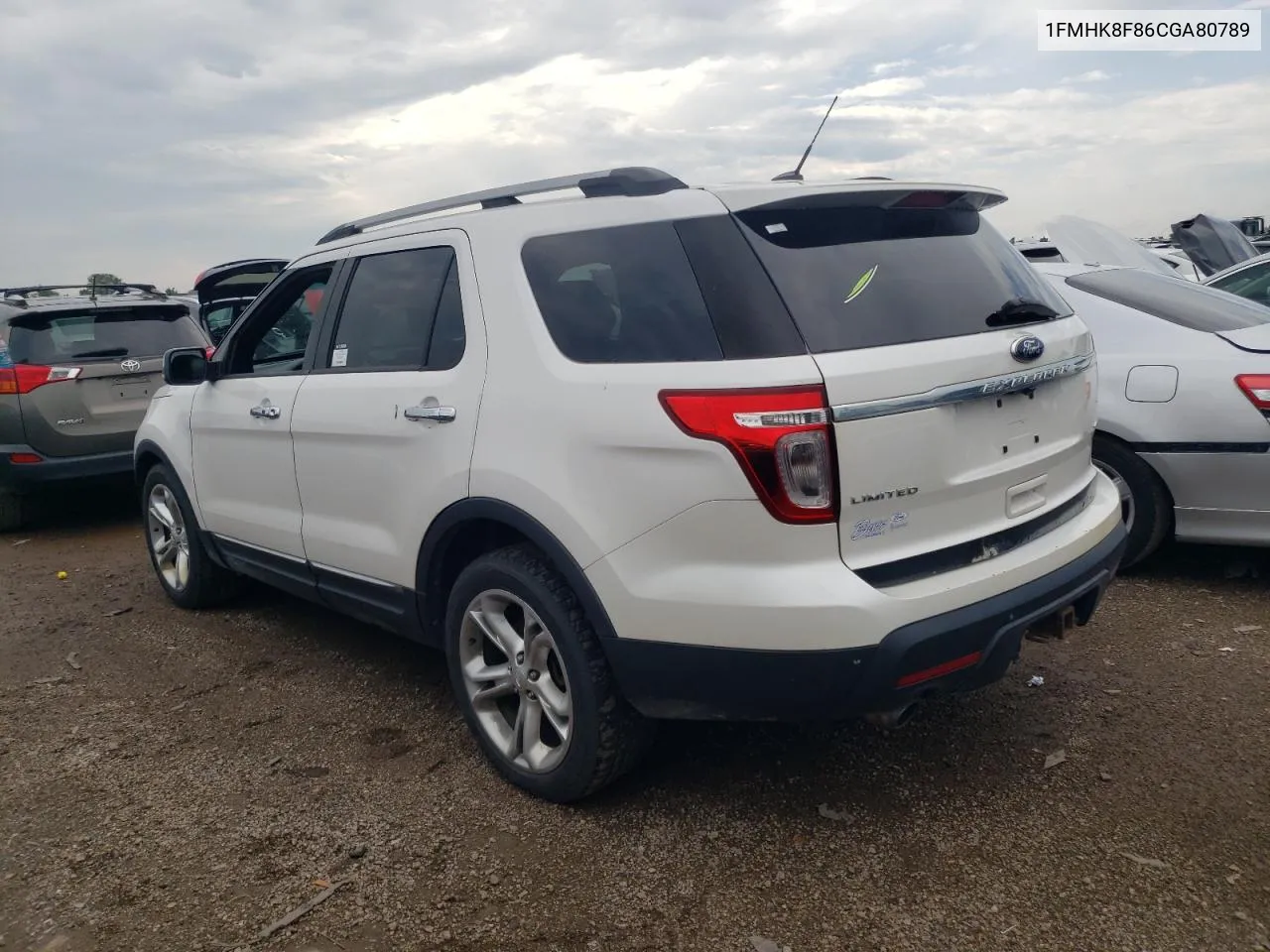 1FMHK8F86CGA80789 2012 Ford Explorer Limited