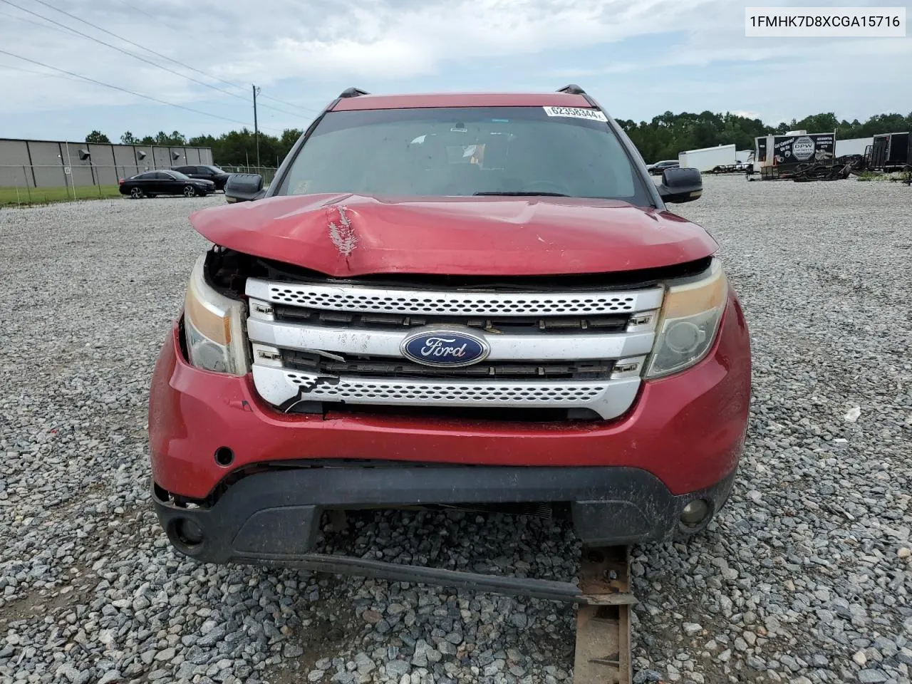 2012 Ford Explorer Xlt VIN: 1FMHK7D8XCGA15716 Lot: 62358344