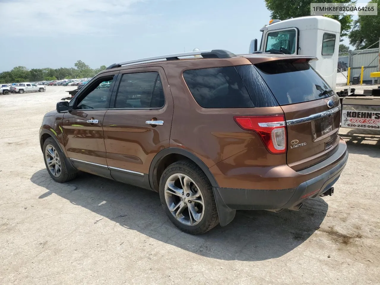 2012 Ford Explorer Limited VIN: 1FMHK8F82CGA64265 Lot: 63313684