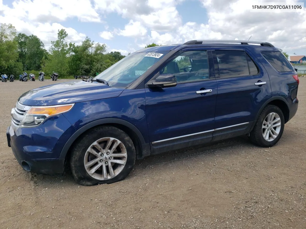 2012 Ford Explorer Xlt VIN: 1FMHK7D97CGA11096 Lot: 63513924