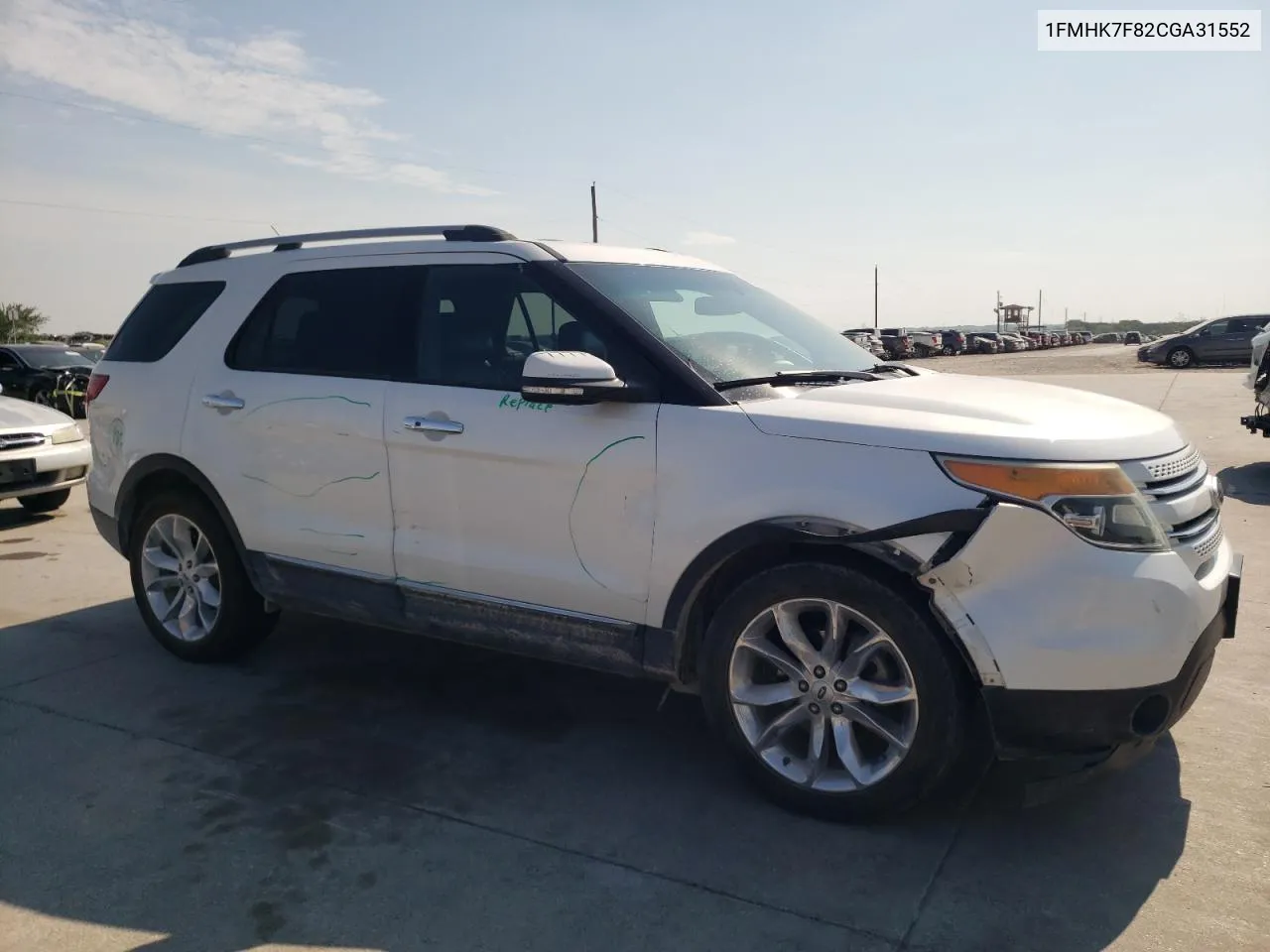 2012 Ford Explorer Limited VIN: 1FMHK7F82CGA31552 Lot: 66946524