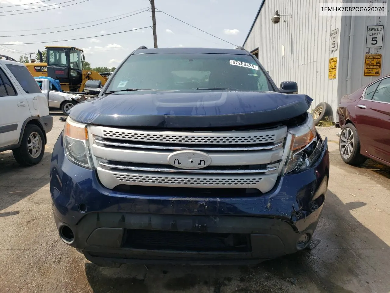 2012 Ford Explorer Xlt VIN: 1FMHK7D82CGA20070 Lot: 67256434