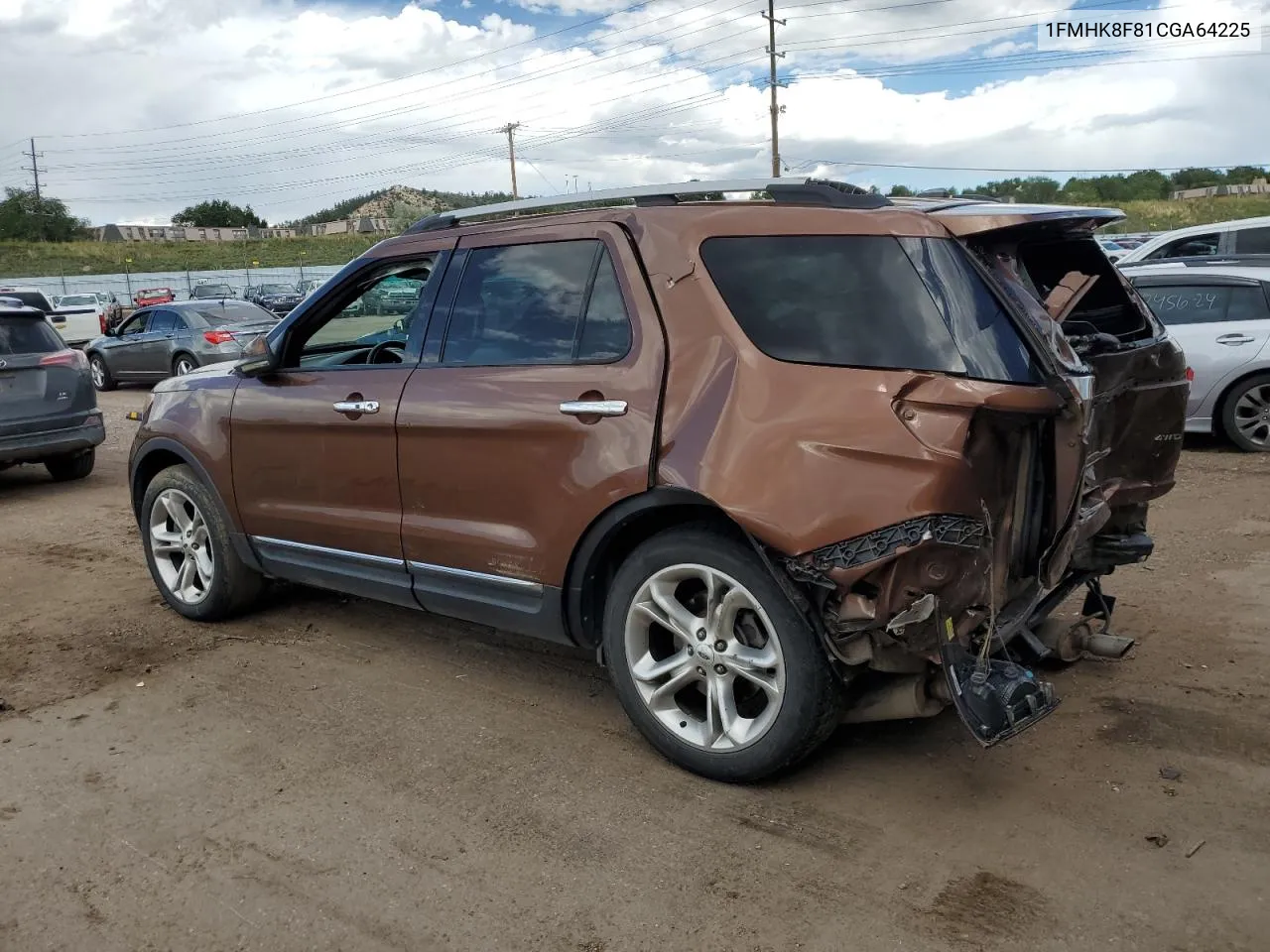 2012 Ford Explorer Limited VIN: 1FMHK8F81CGA64225 Lot: 67508394