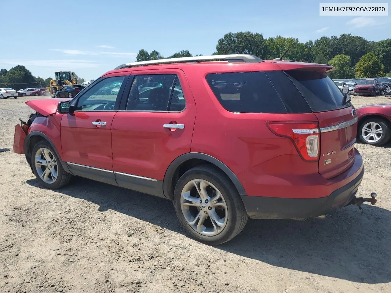 2012 Ford Explorer Limited VIN: 1FMHK7F97CGA72820 Lot: 68174064