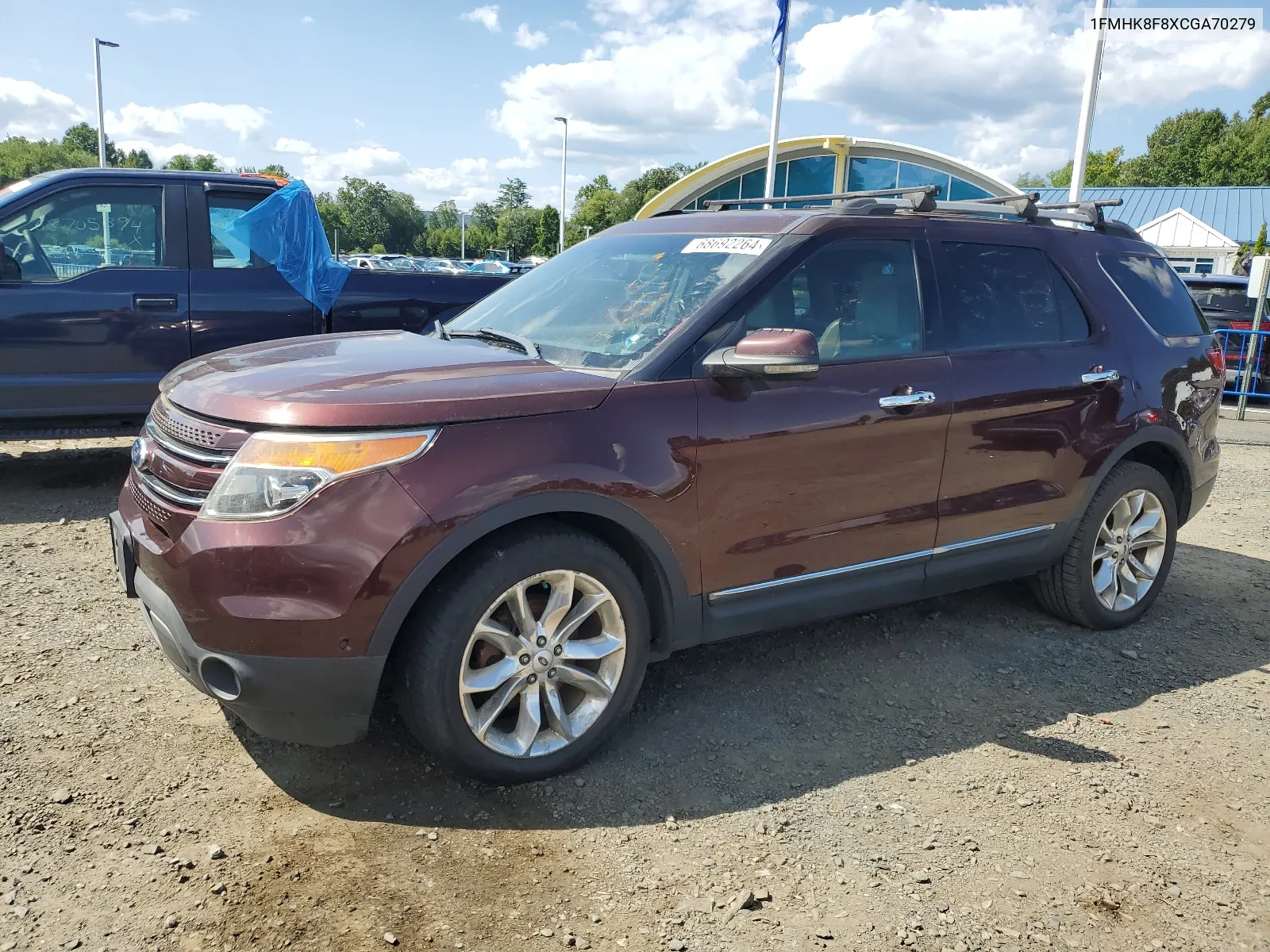 2012 Ford Explorer Limited VIN: 1FMHK8F8XCGA70279 Lot: 68692264