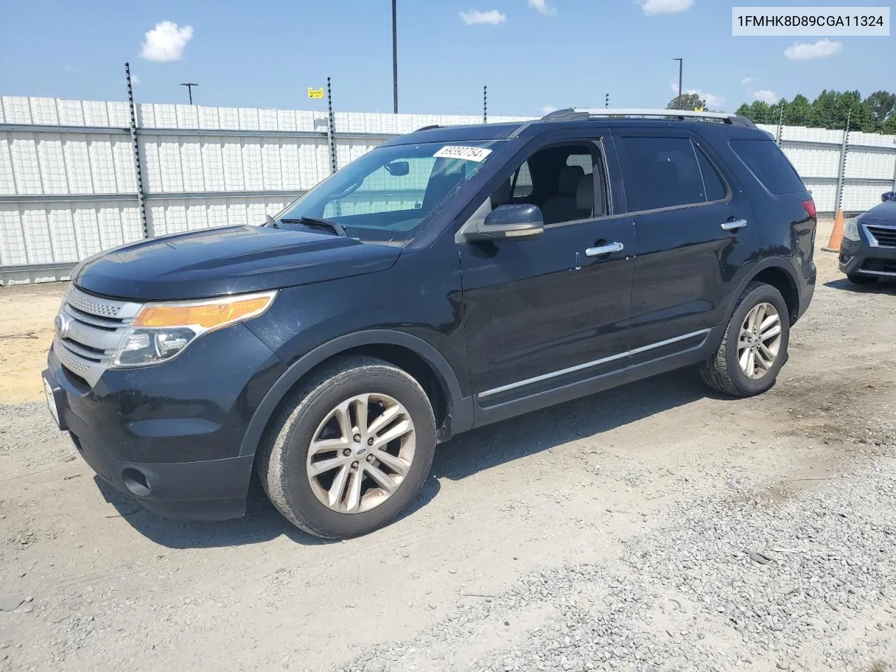 2012 Ford Explorer Xlt VIN: 1FMHK8D89CGA11324 Lot: 69392754