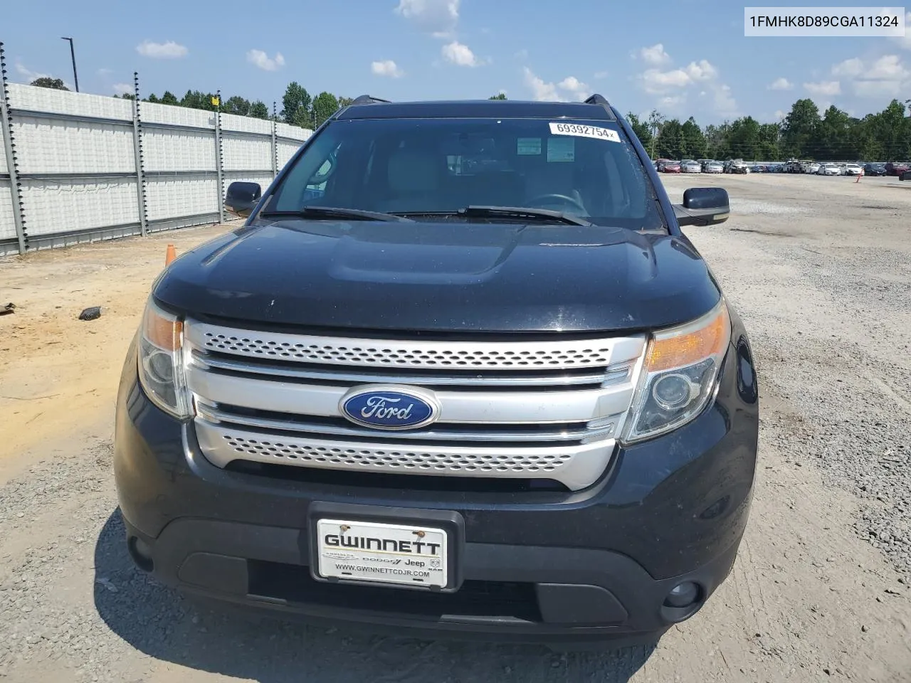 2012 Ford Explorer Xlt VIN: 1FMHK8D89CGA11324 Lot: 69392754