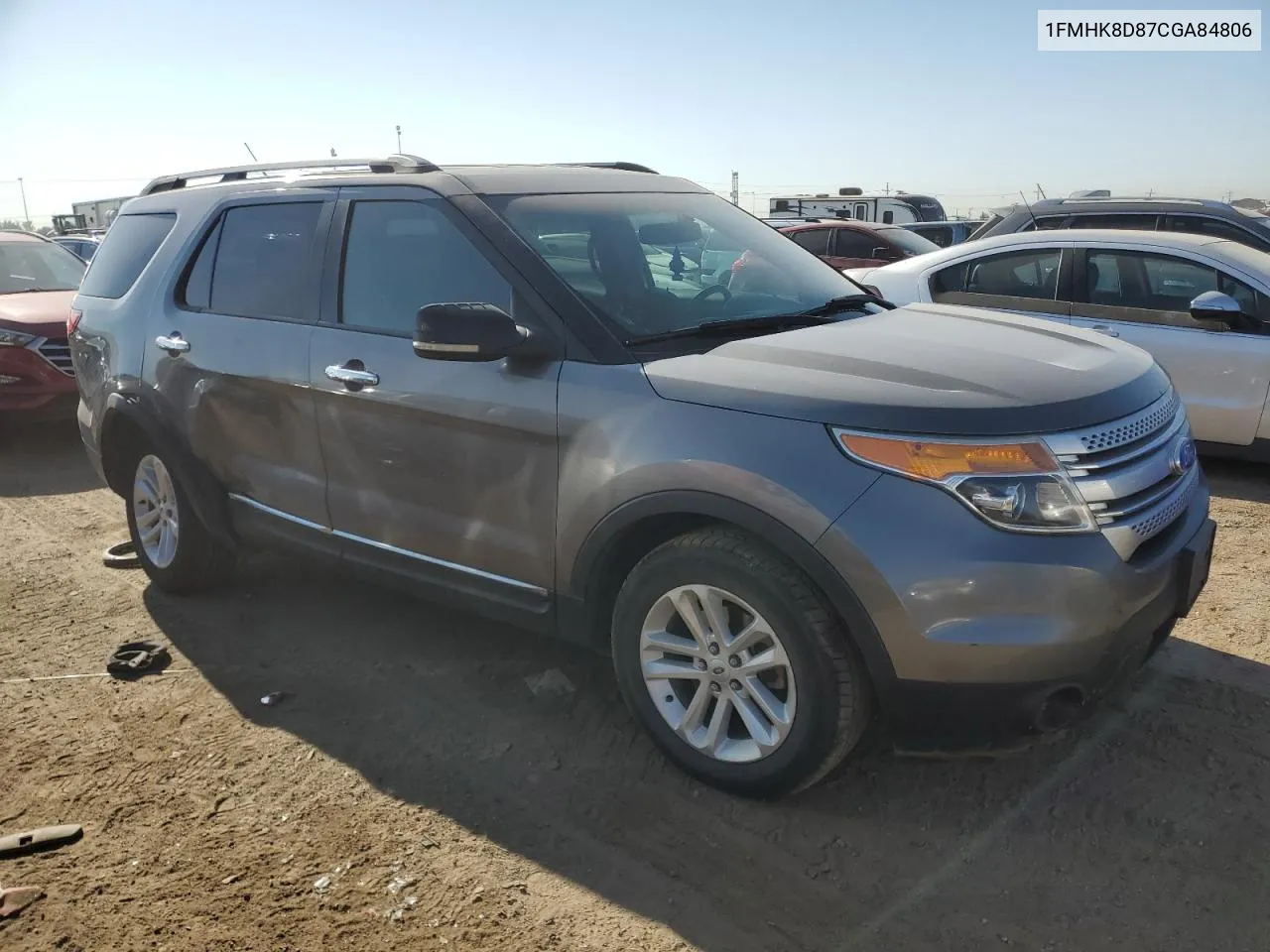 2012 Ford Explorer Xlt VIN: 1FMHK8D87CGA84806 Lot: 69754294