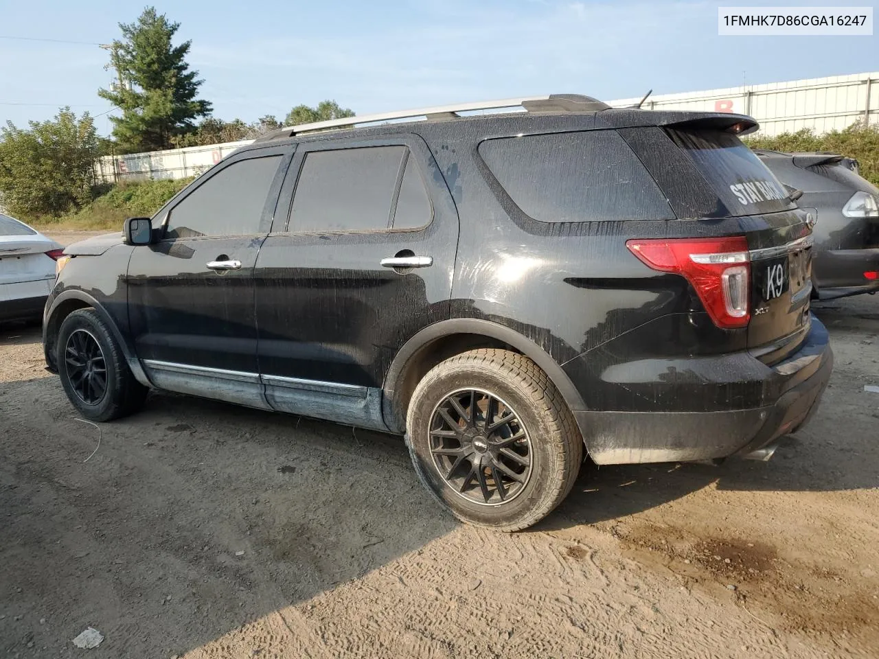 2012 Ford Explorer Xlt VIN: 1FMHK7D86CGA16247 Lot: 70297504