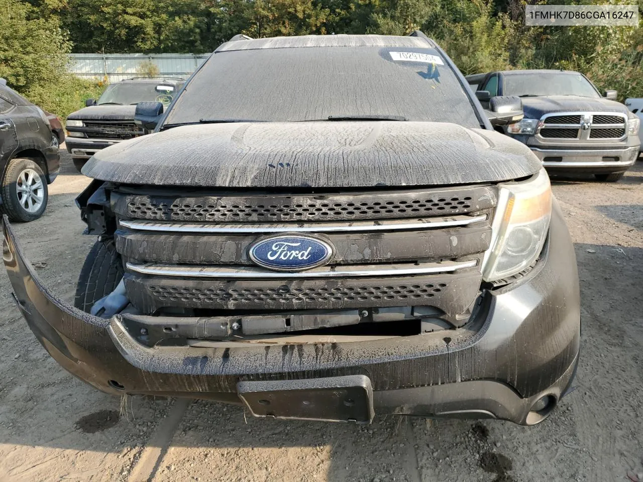 2012 Ford Explorer Xlt VIN: 1FMHK7D86CGA16247 Lot: 70297504