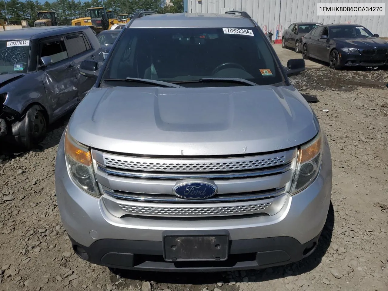 2012 Ford Explorer Xlt VIN: 1FMHK8D86CGA34270 Lot: 70992384