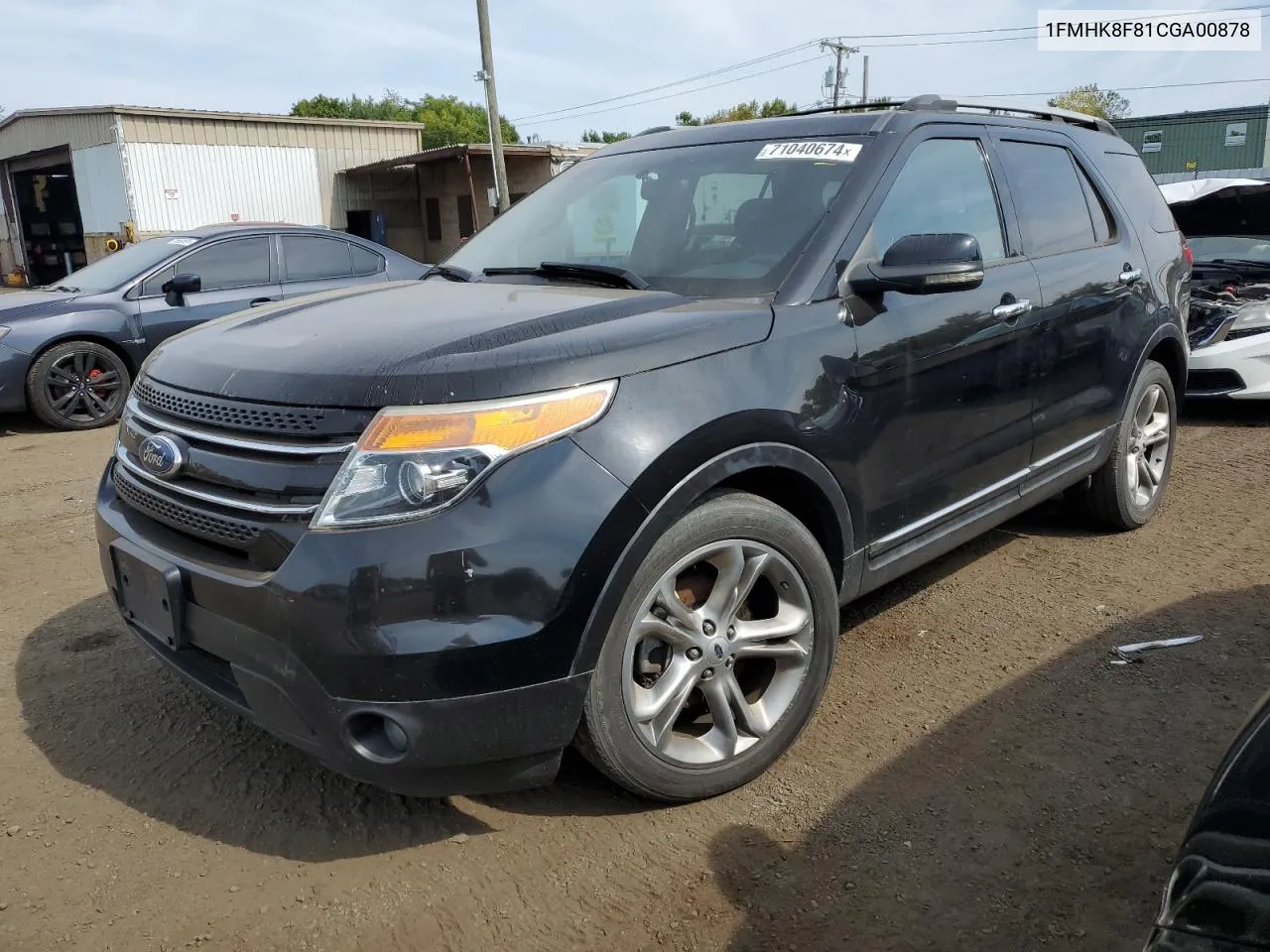 2012 Ford Explorer Limited VIN: 1FMHK8F81CGA00878 Lot: 71040674