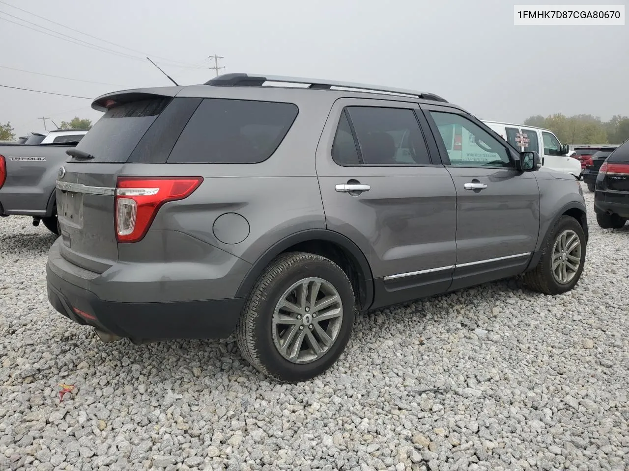 2012 Ford Explorer Xlt VIN: 1FMHK7D87CGA80670 Lot: 71529244