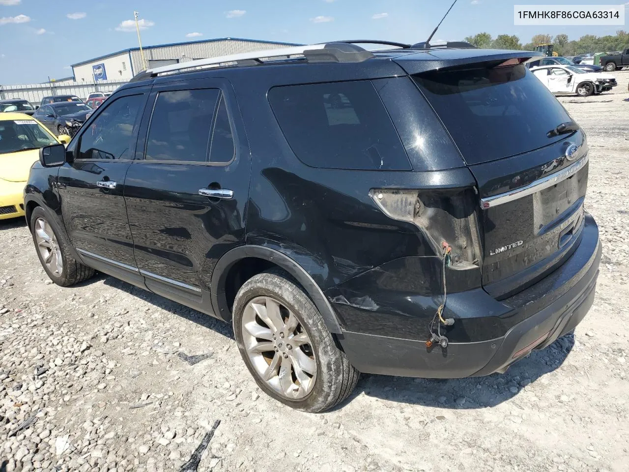 2012 Ford Explorer Limited VIN: 1FMHK8F86CGA63314 Lot: 71739104