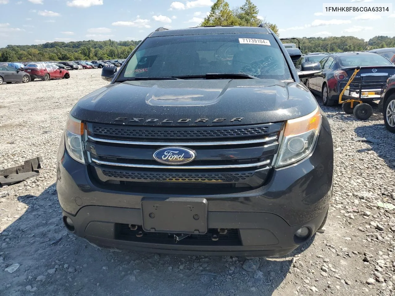 2012 Ford Explorer Limited VIN: 1FMHK8F86CGA63314 Lot: 71739104