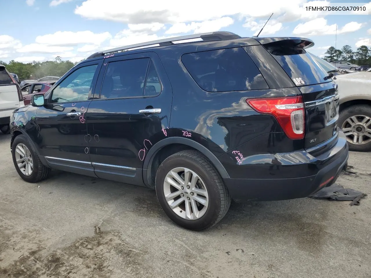 2012 Ford Explorer Xlt VIN: 1FMHK7D86CGA70910 Lot: 71765674