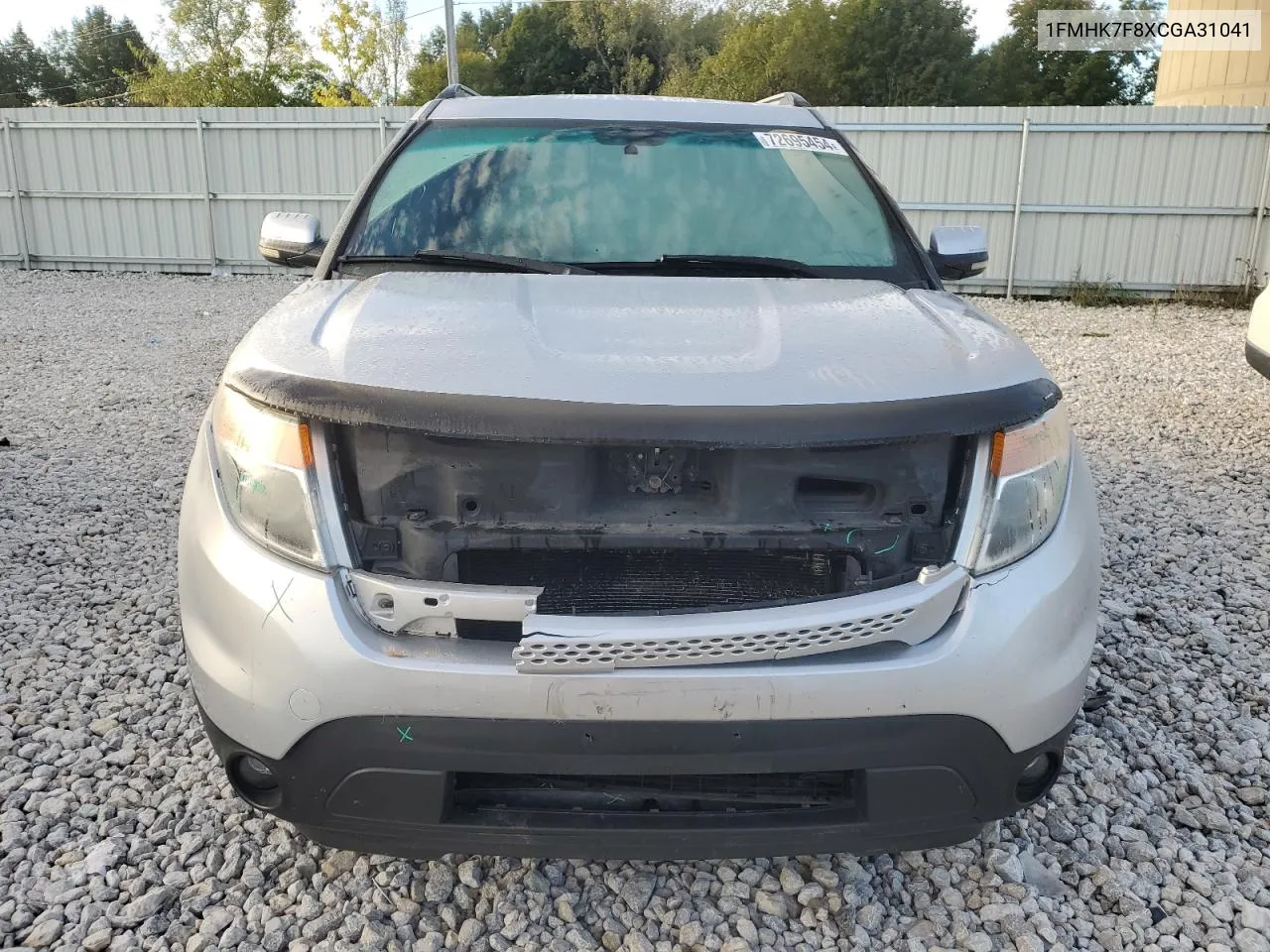 2012 Ford Explorer Limited VIN: 1FMHK7F8XCGA31041 Lot: 72695454