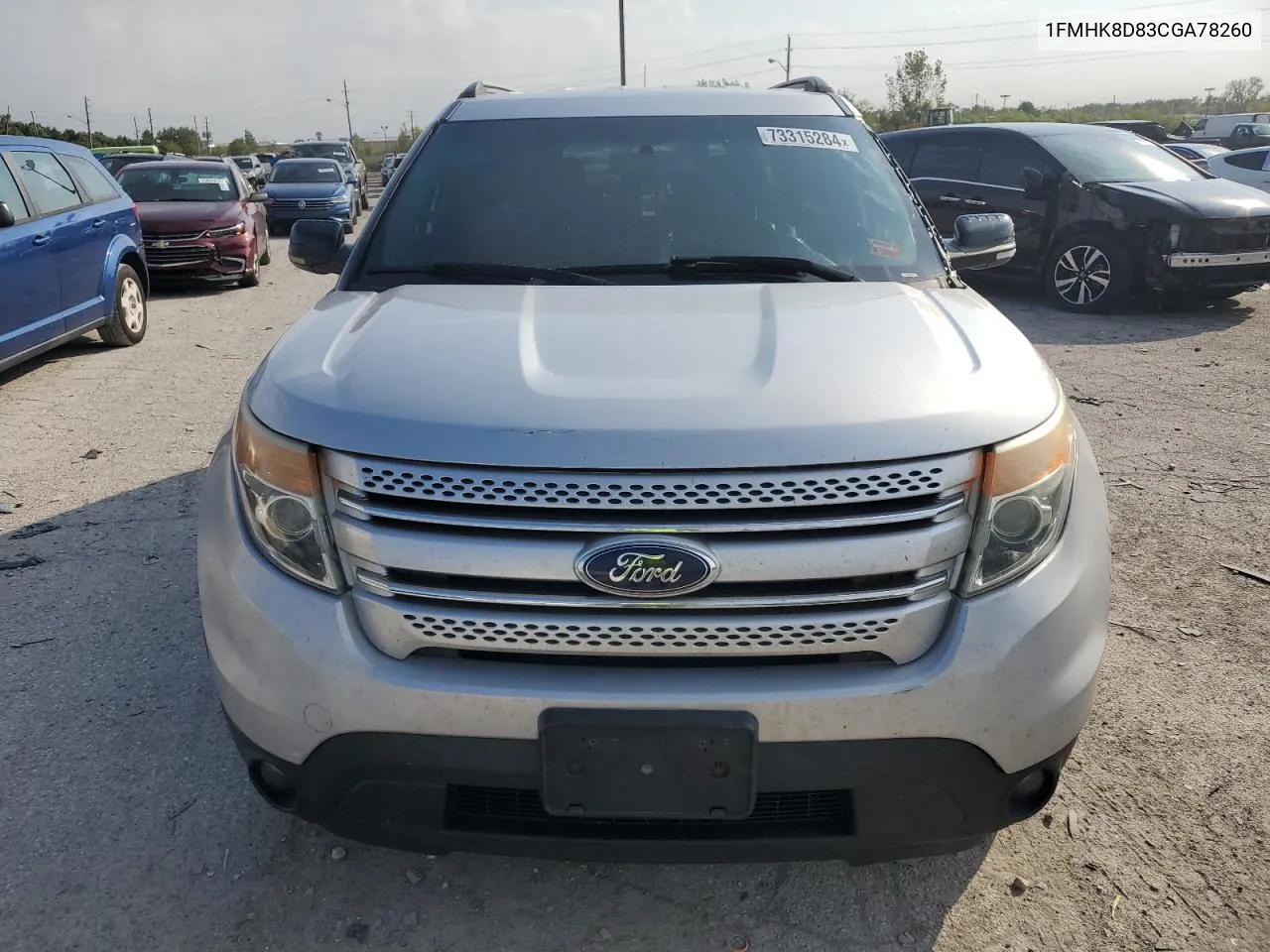 2012 Ford Explorer Xlt VIN: 1FMHK8D83CGA78260 Lot: 73315284