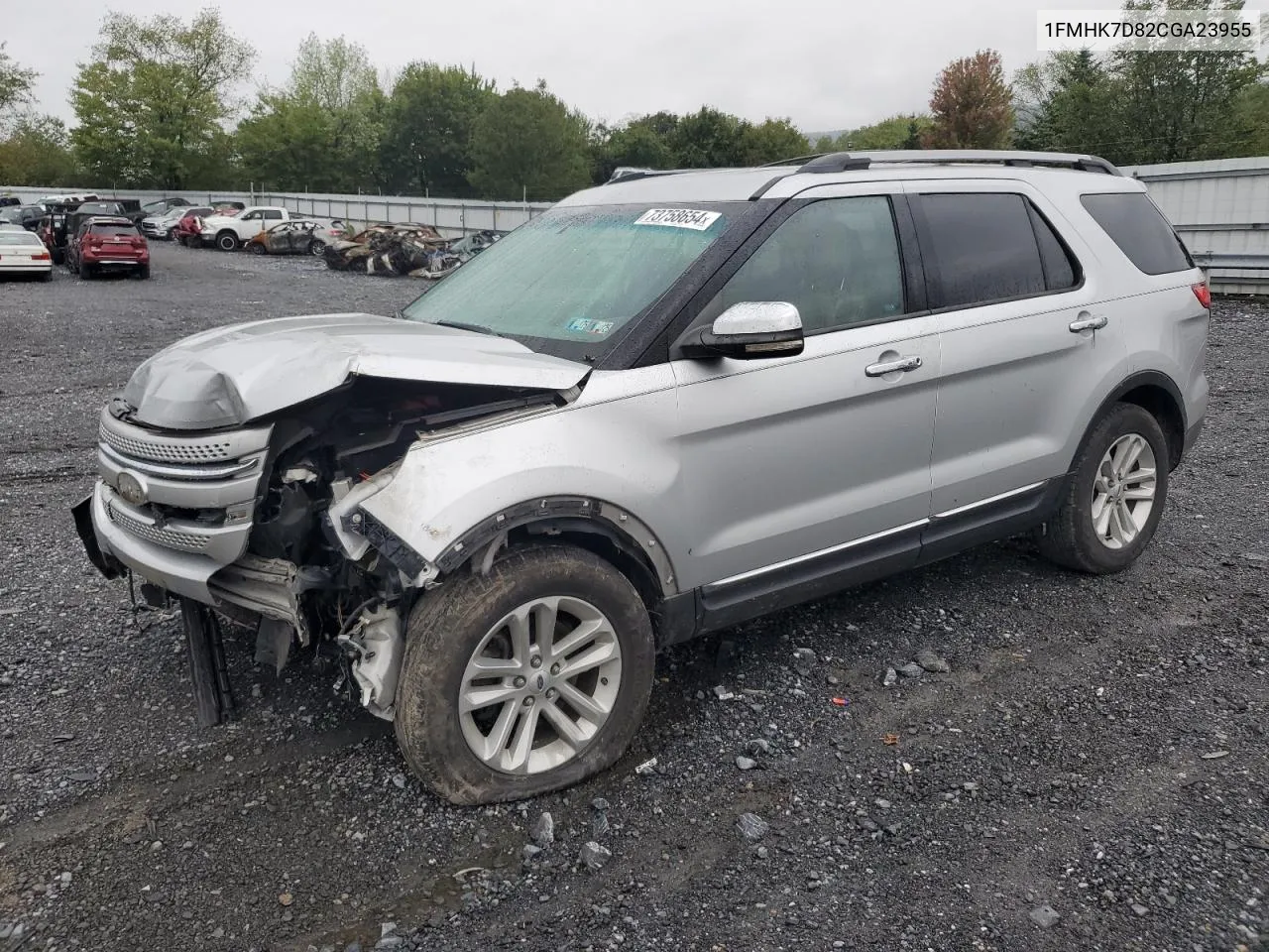 2012 Ford Explorer Xlt VIN: 1FMHK7D82CGA23955 Lot: 73758654