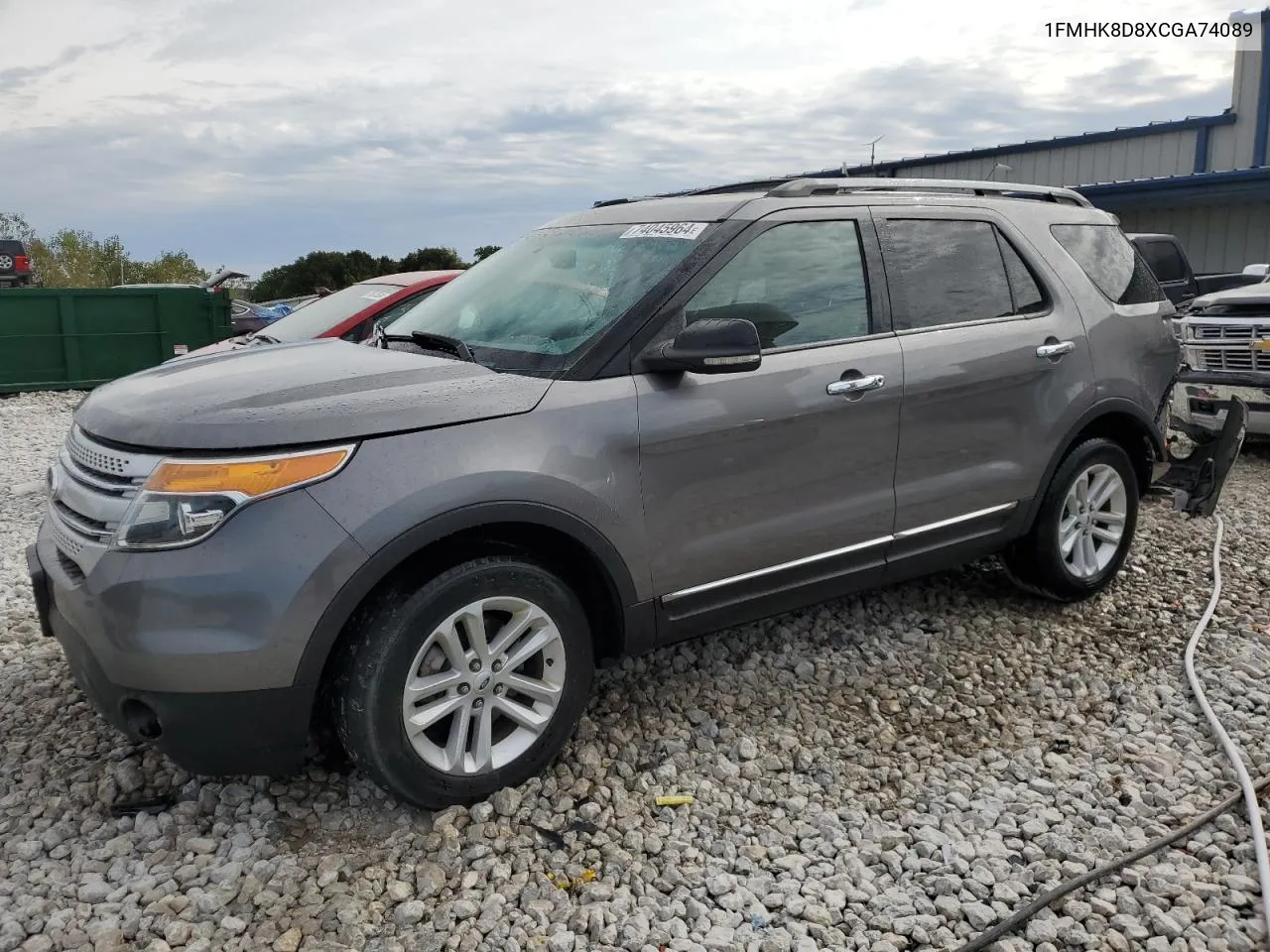 2012 Ford Explorer Xlt VIN: 1FMHK8D8XCGA74089 Lot: 74045964