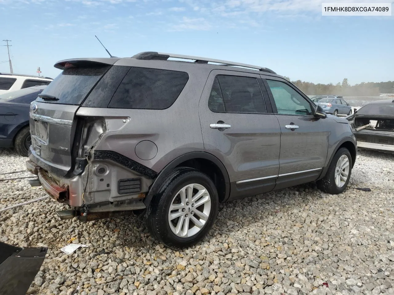 2012 Ford Explorer Xlt VIN: 1FMHK8D8XCGA74089 Lot: 74045964