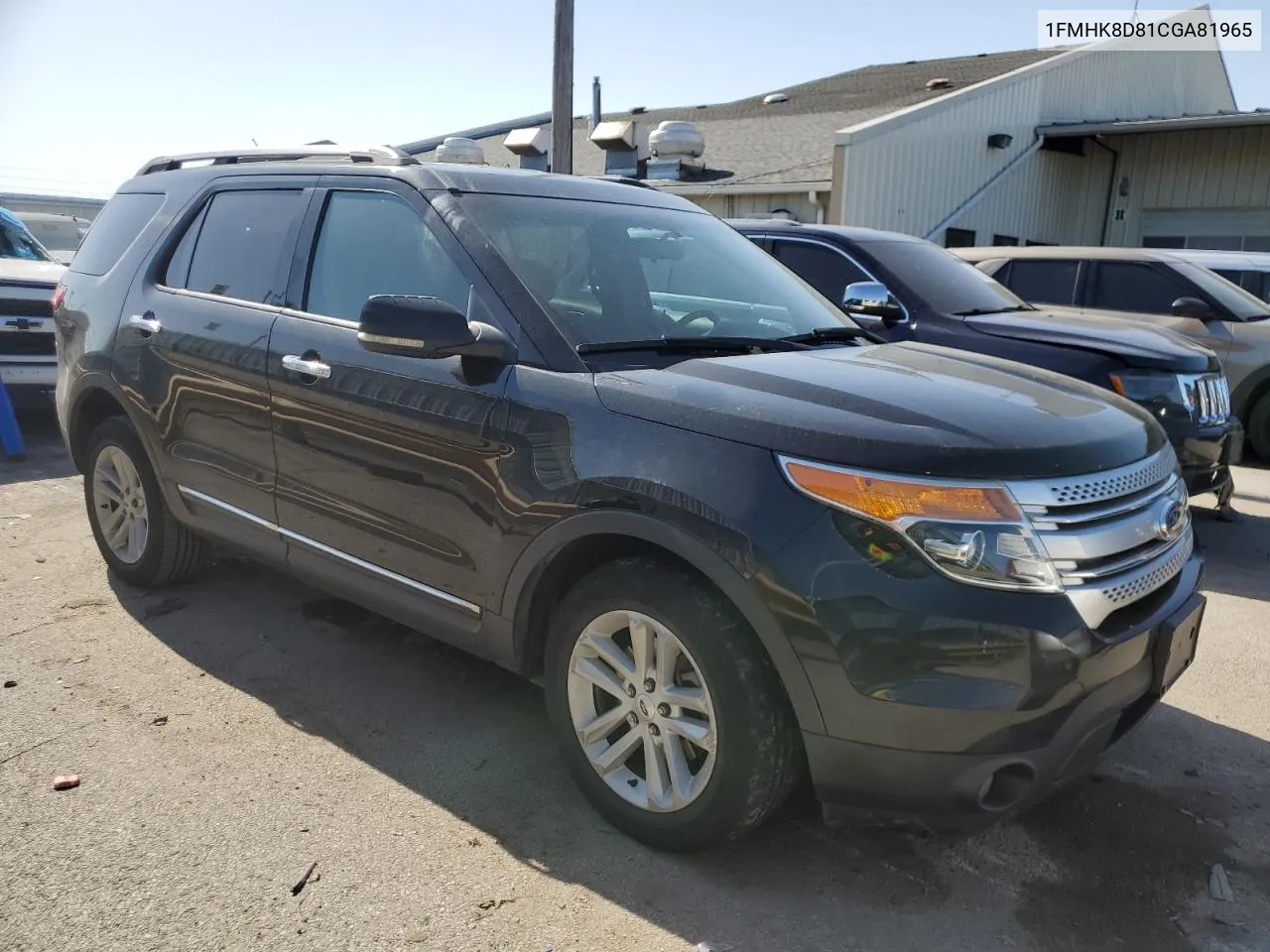 2012 Ford Explorer Xlt VIN: 1FMHK8D81CGA81965 Lot: 74246464