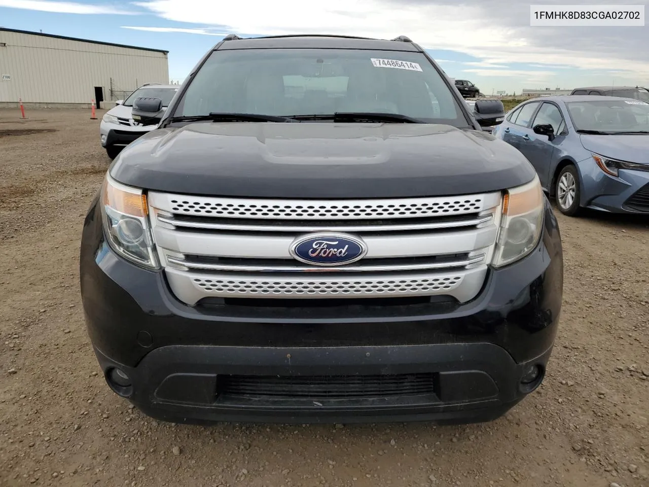 2012 Ford Explorer Xlt VIN: 1FMHK8D83CGA02702 Lot: 74486414