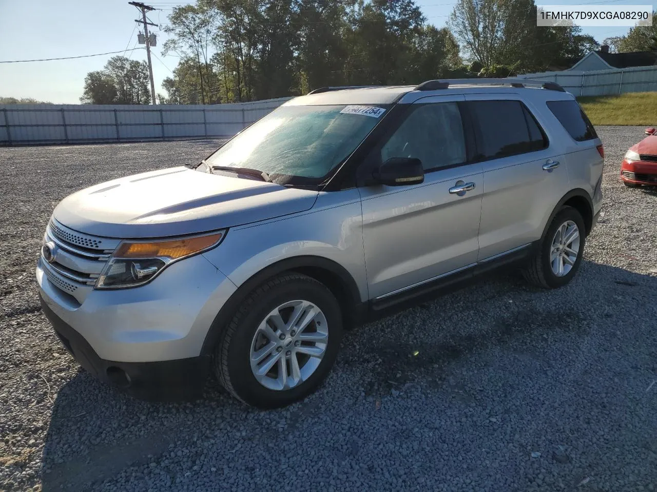 2012 Ford Explorer Xlt VIN: 1FMHK7D9XCGA08290 Lot: 74877254