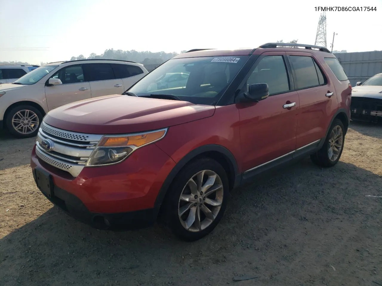 2012 Ford Explorer Xlt VIN: 1FMHK7D86CGA17544 Lot: 75098064