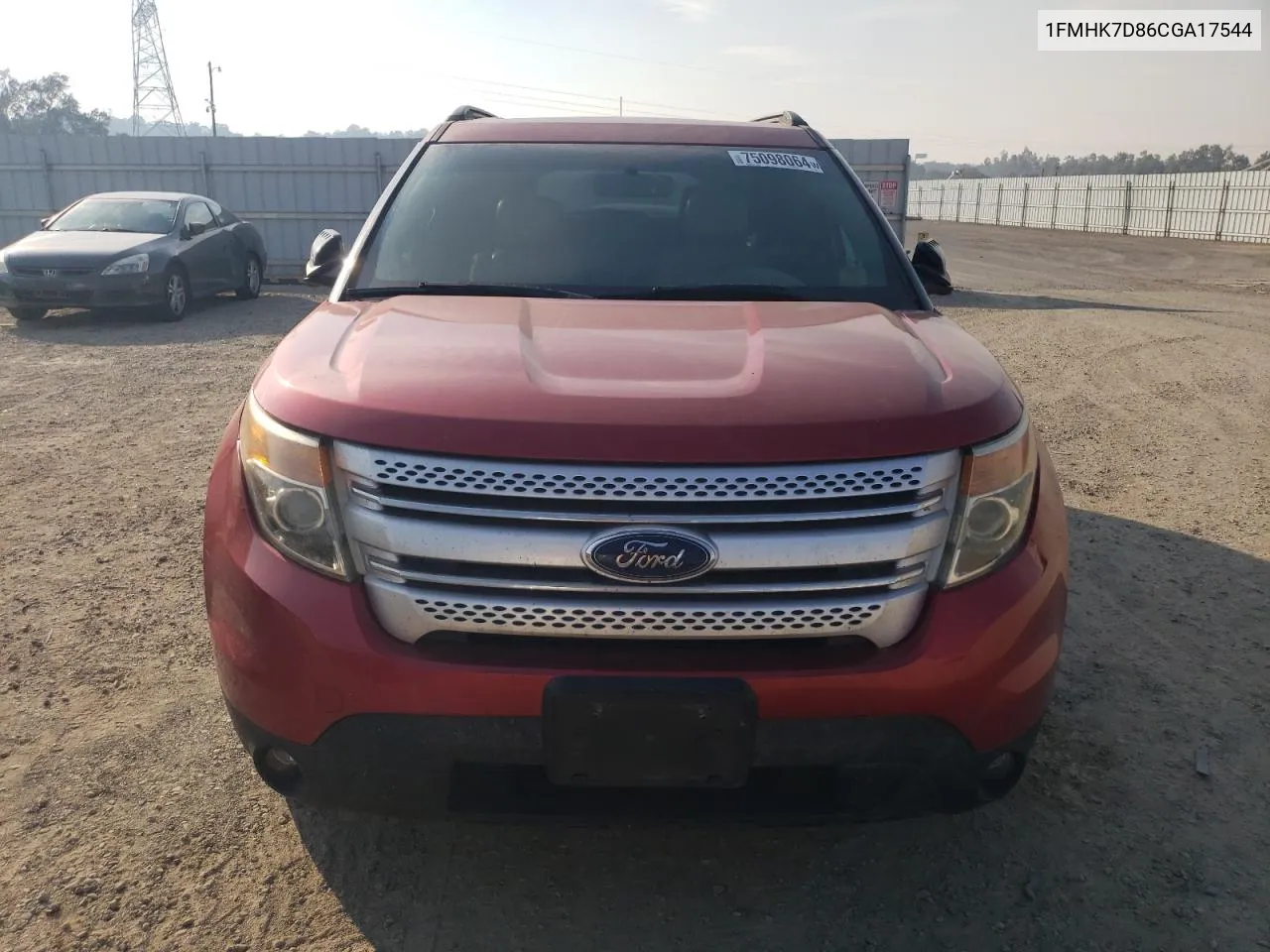 2012 Ford Explorer Xlt VIN: 1FMHK7D86CGA17544 Lot: 75098064