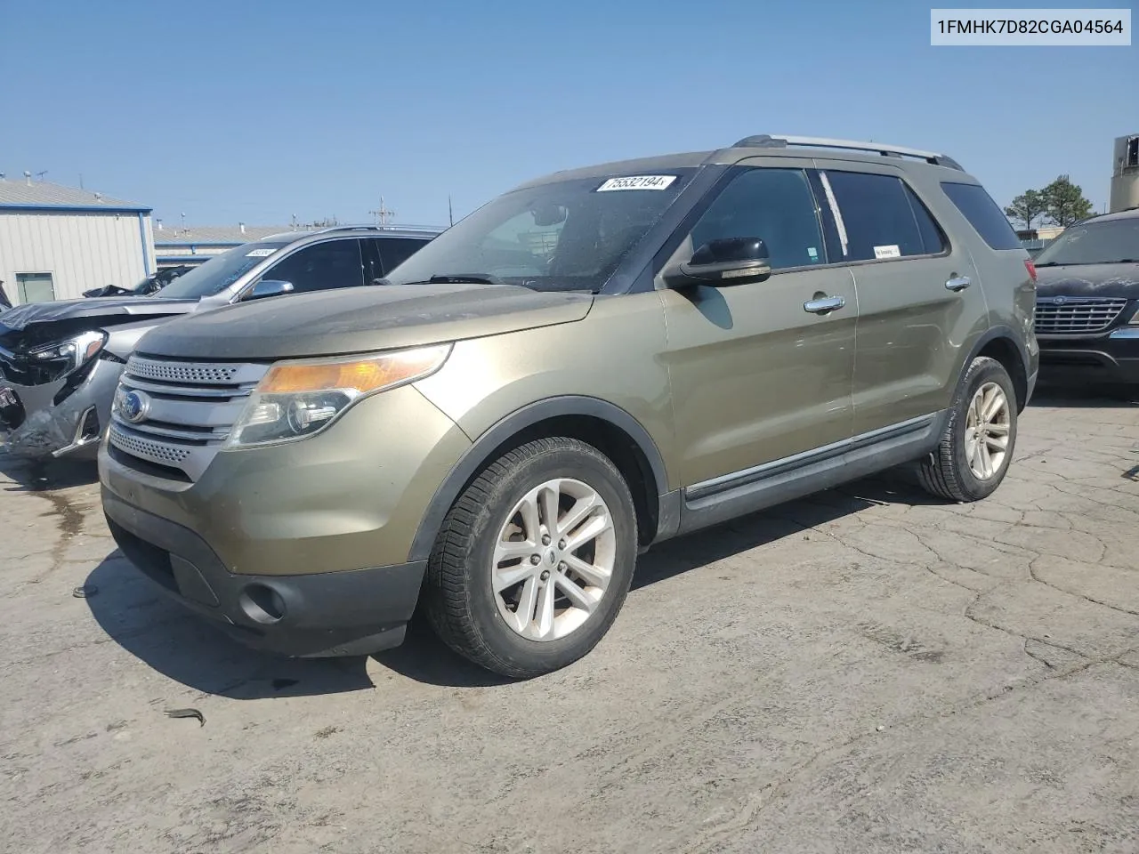 2012 Ford Explorer Xlt VIN: 1FMHK7D82CGA04564 Lot: 75532194