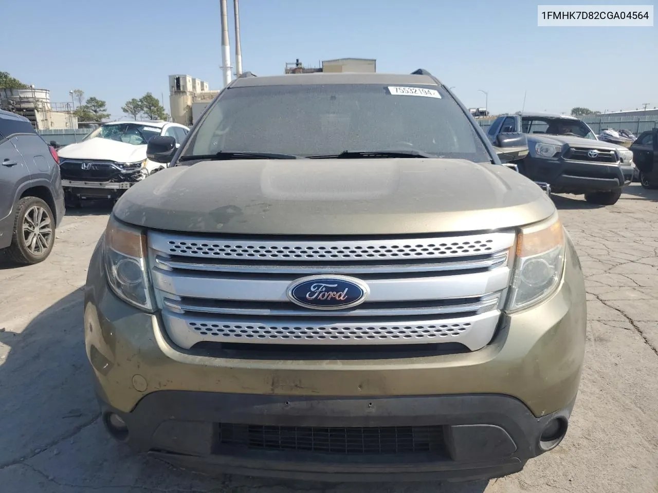 2012 Ford Explorer Xlt VIN: 1FMHK7D82CGA04564 Lot: 75532194