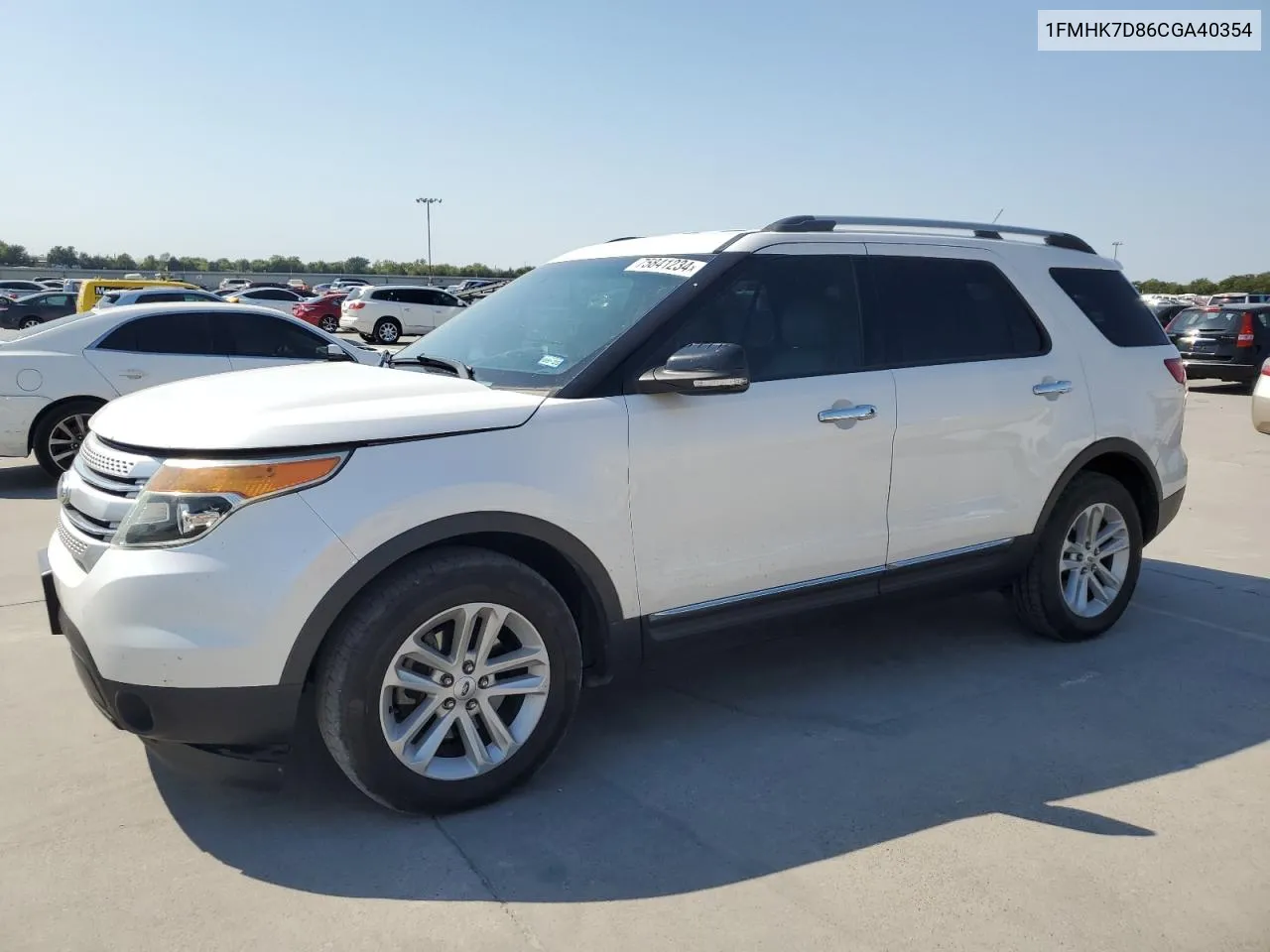 2012 Ford Explorer Xlt VIN: 1FMHK7D86CGA40354 Lot: 75841234