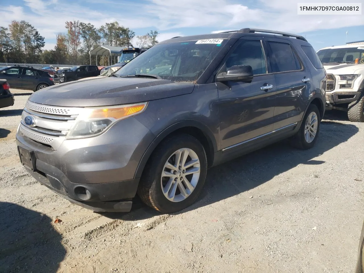 2012 Ford Explorer Xlt VIN: 1FMHK7D97CGA00812 Lot: 76471254