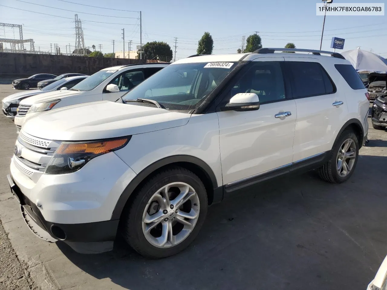 2012 Ford Explorer Limited VIN: 1FMHK7F8XCGA86783 Lot: 76696324