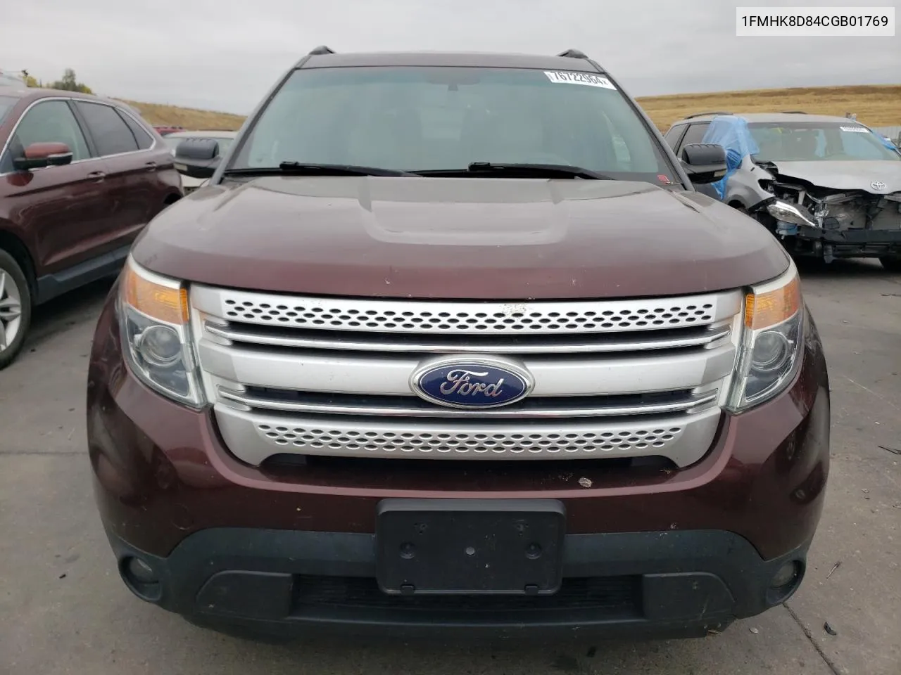 2012 Ford Explorer Xlt VIN: 1FMHK8D84CGB01769 Lot: 76722964