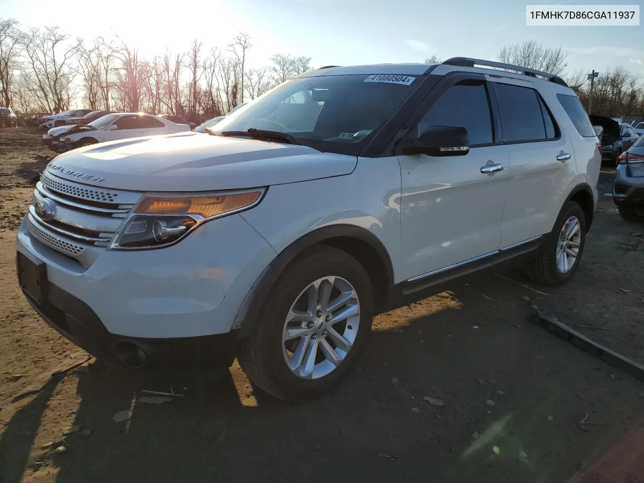 2012 Ford Explorer Xlt VIN: 1FMHK7D86CGA11937 Lot: 77018724