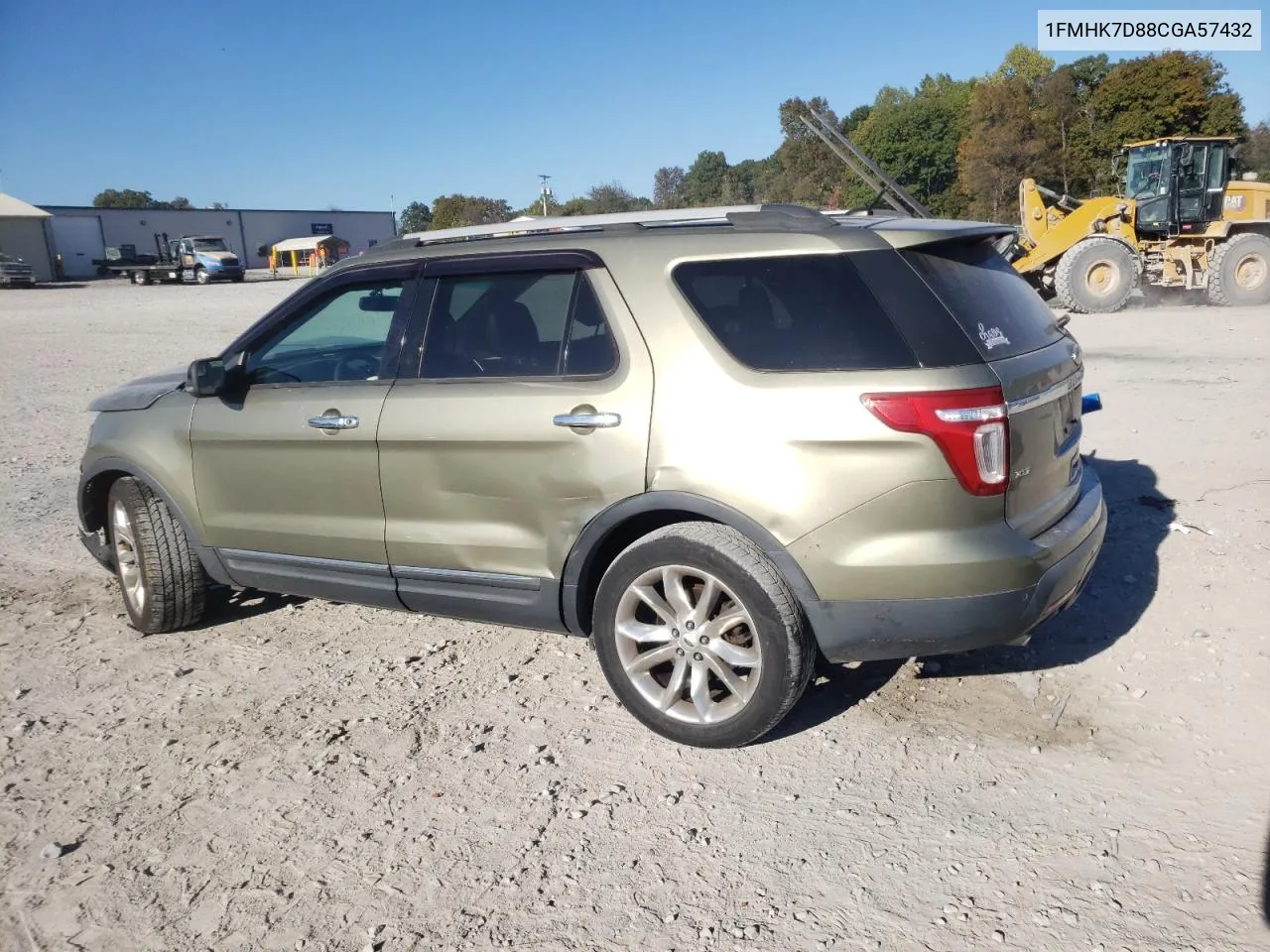 2012 Ford Explorer Xlt VIN: 1FMHK7D88CGA57432 Lot: 77308594