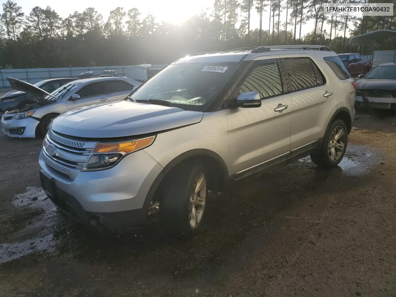 2012 Ford Explorer Limited VIN: 1FMHK7F81CGA90432 Lot: 78005314